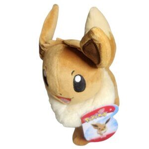 Pokemon Eevee Plush 8" Officially Licensed Nintendo by Jazwares NWT